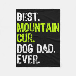 Mountain Cur hond papa vaderdag hondenliefhebbers Fleece Deken