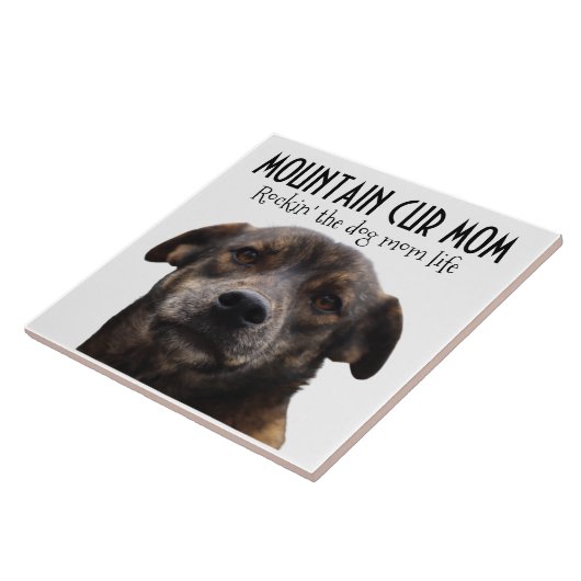 Mountain Cur Mam Ceramic Tile Tegeltje (Zijkant)