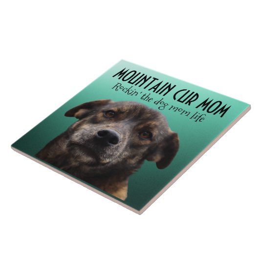 Mountain Cur Mam Ceramic Tile Tegeltje (Zijkant)