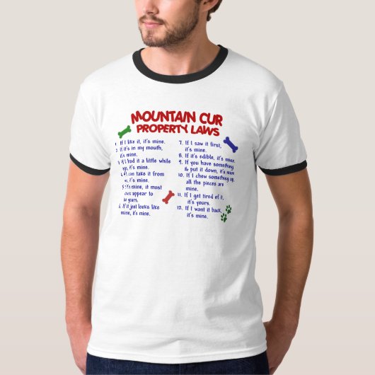 MOUNTAIN CUR Property Laws 2 T-shirt (Voorkant)