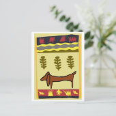 Mountain Dachshund Briefkaart (Staand voorkant)