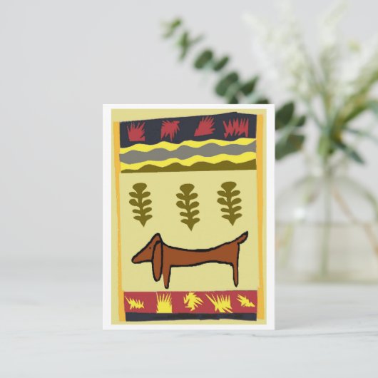 Mountain Dachshund Briefkaart (Staand voorkant)