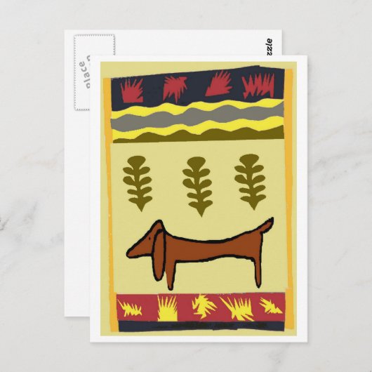 Mountain Dachshund Briefkaart (Voorkant / Achterkant)