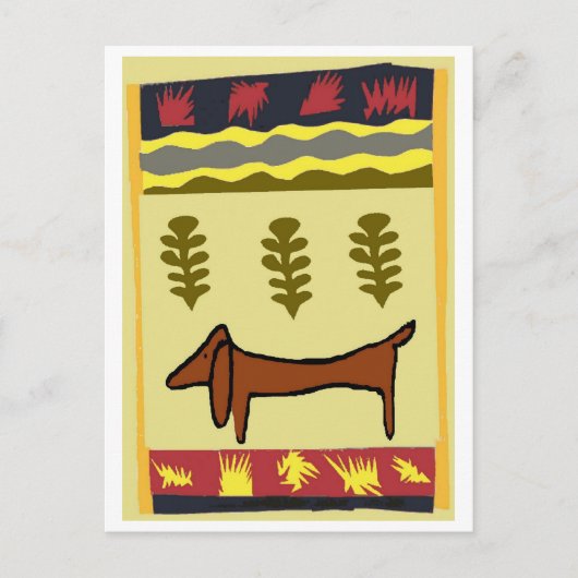 Mountain Dachshund Briefkaart (Voorkant)