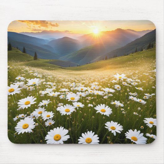 Mountain Daisy Field Muismat (Voorkant)