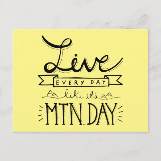 Mountain Day Briefkaart