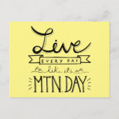 Mountain Day Briefkaart (Voorkant)