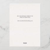 Mountain Destination Wedding Bewaar de datum Folie Uitnodiging (Achterkant)
