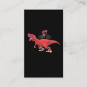 Mountain Dinosaur Biking Trex Cyclist Visitekaartje (Voorkant)