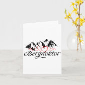 Mountain Doctor Mountain Alps Apres Ski Skiing Sno Kaart (Gele Bloem)