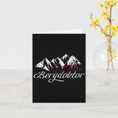 Mountain Doctor Mountain Alps Apres Ski Skiing Sno Kaart (Gele Bloem)