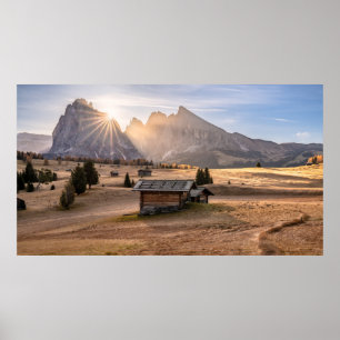 Mountain Dolomite Alps South Tyrol / Italië Poster