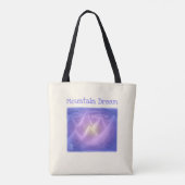 Mountain Dream Sturdy Brushed Polyester Shoulder Tote Bag (Achterkant)