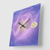 Mountain Dream Time Vierkante Acryl Wandklok (Hoek)