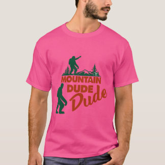 Mountain Dude Bigfoot Wandelavontuur T-shirt – F