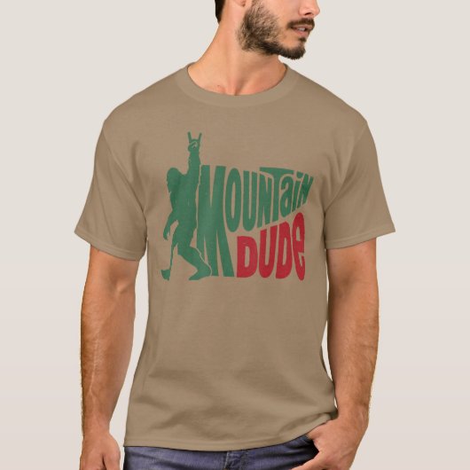 Mountain Dude cadeau T-shirt (Voorkant)