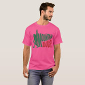 Mountain Dude Funny Bigfoot Sasquatch Wandelen T-shirt (Voorkant volledig)
