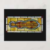 Mountain Dulcimer - Glas in lood Briefkaart (Voorkant)