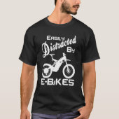 Mountain E Bike - Easily Distracted Rider Electric T-shirt (Voorkant)