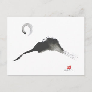 Mountain, een Sumi-e Briefkaart