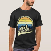 Mountain en Forest Scene Silhouette 4 T-shirt (Voorkant)