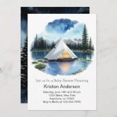 Mountain Escapade Adventure wacht op Baby shower Kaart (Voorkant / Achterkant)