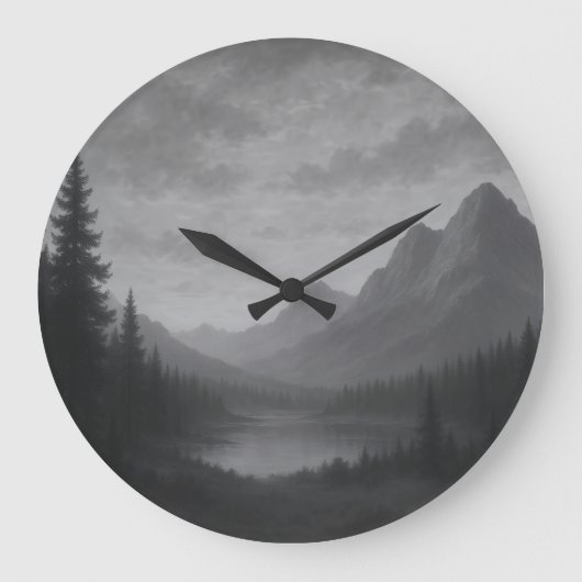 Mountain Escape Clock Grote Klok (Voorkant)