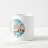 Mountain Escape onder de sterren Koffiemok (Voorkant links)