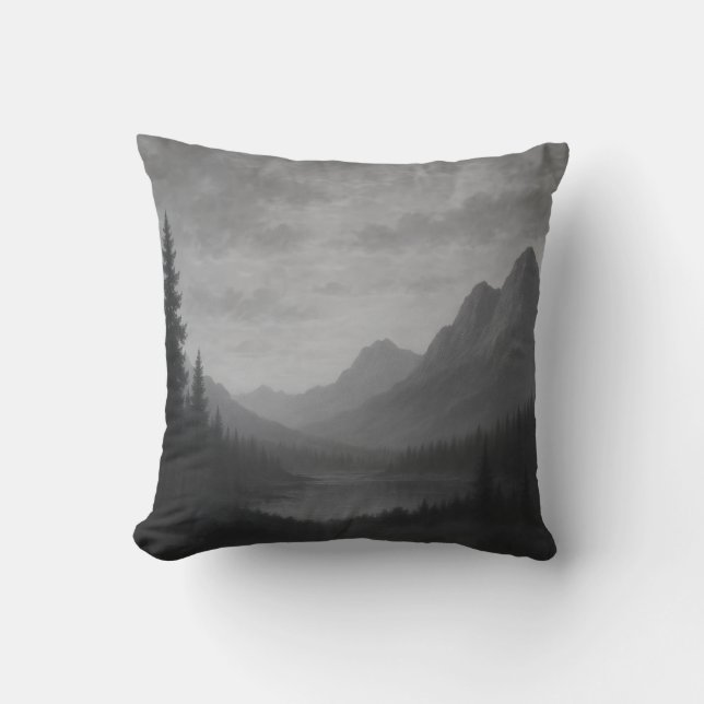 Mountain Escape Throw Pillow Kussen (Voorkant)