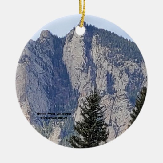 Mountain Estes Park Colorado Keramisch Ornament (Voorkant)