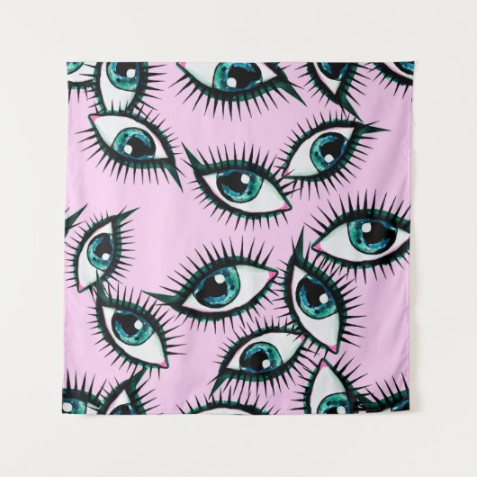 Mountain eye. Abstract icon.  Wandkleed (Voorkant)
