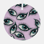 Mountain Eye Abstract iconisch ontwerp Glas Ornament (Achterkant)