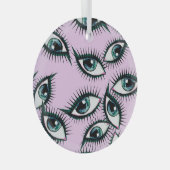 Mountain Eye Abstract iconisch ontwerp Glas Ornament (Voorkant Rechts)