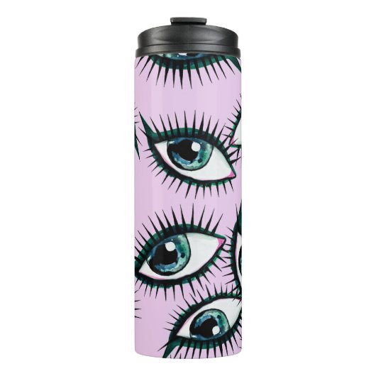 Mountain Eye Abstract iconisch ontwerp Thermosbeker (Voorkant)