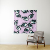 Mountain Eye Abstract iconisch ontwerp Wandkleed (In situ)