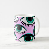 Mountain Eye Abstract pictogram Koffiemok (Voorkant rechts)