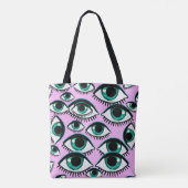 Mountain Eye Abstract pictogram Tote Bag (Achterkant)