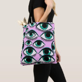 Mountain Eye Abstract pictogram Tote Bag (Dichtbij)