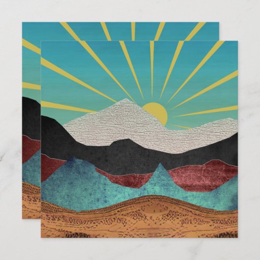 Mountain Fantasy Sunrise (Voorkant / Achterkant)