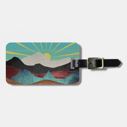 Mountain Fantasy Sunrise Bagagelabel (Voorkant horizontaal)
