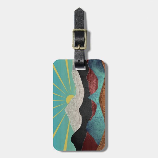 Mountain Fantasy Sunrise Bagagelabel (Voorkant verticaal)