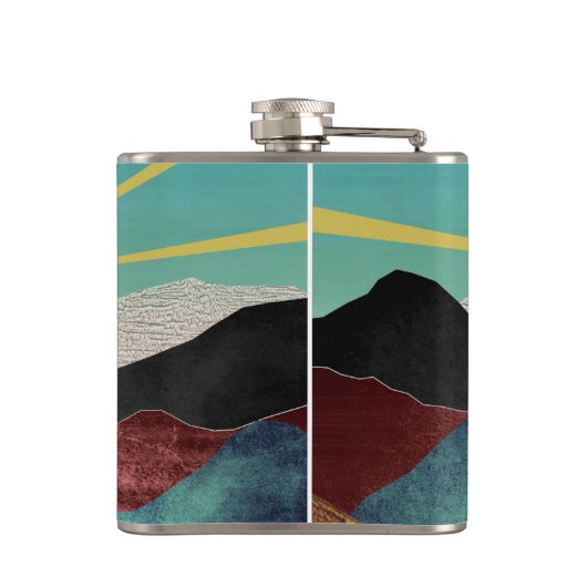 Mountain Fantasy Sunrise Heupfles (Achterkant)