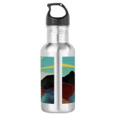 Mountain Fantasy Sunrise Waterfles (Achterkant)