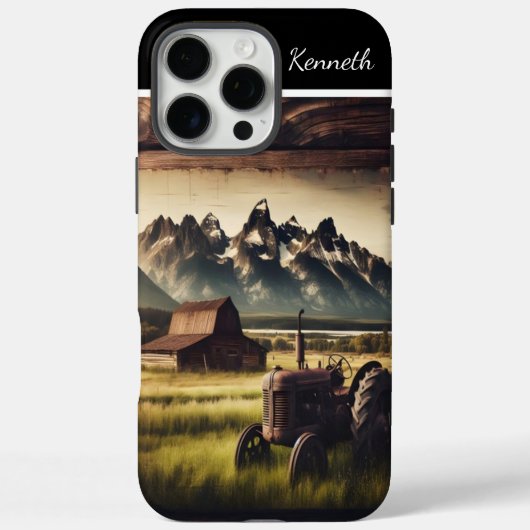 Mountain Field Tractor Case-Mate iPhone Case (Achterkant)