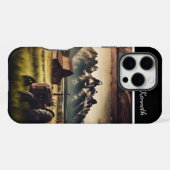 Mountain Field Tractor iPhone Hoesje (Achterkant horizontaal)