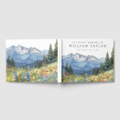 Mountain Floral In Loving Memory Funeral Gastenboek (Volledig)