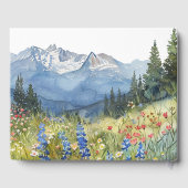 Mountain Floral In Loving Memory Funeral Gastenboek (Achterkant)