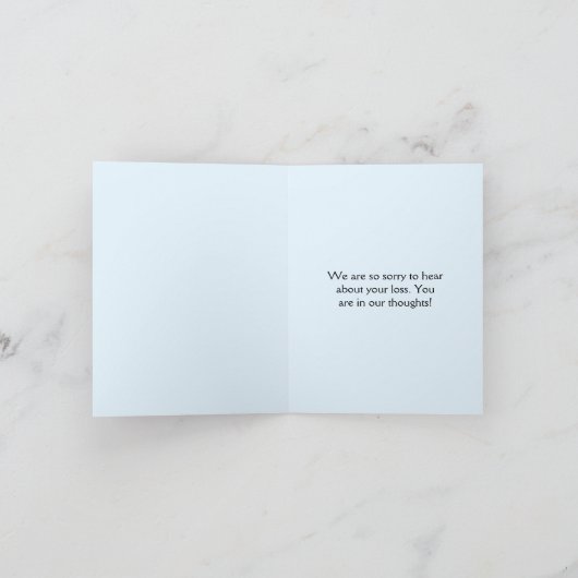 Mountain, Flowers, "Onze diepste sympathieën" Kaar Kaart (Binnen)