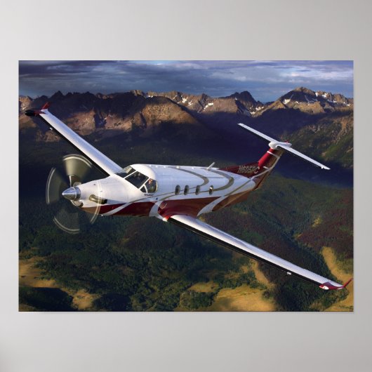 Mountain Flying PC-12 Poster (Voorkant)