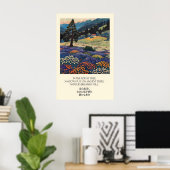 Mountain Forest Art Print Wildflower Meadow (Thuiskantoor)